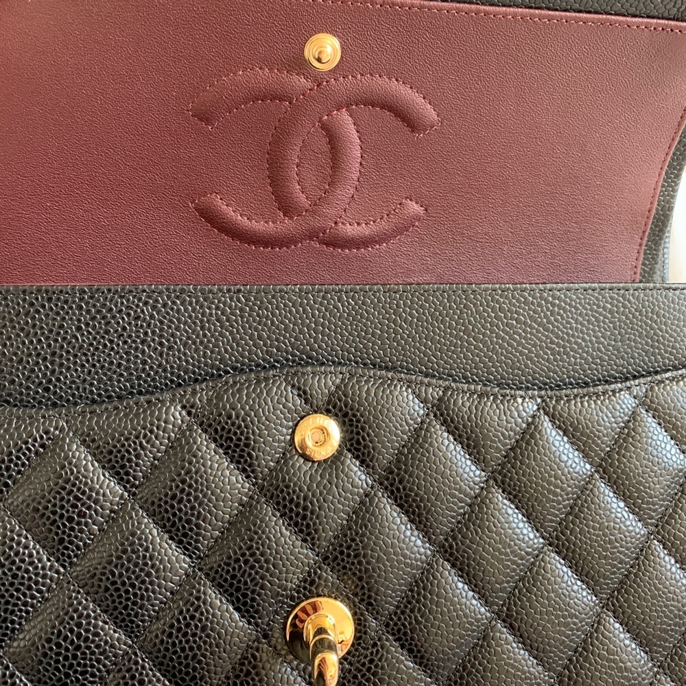SOLD Chanel classic double flap medium black bag - Picture 2 of 8